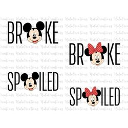 Funny Broke And Spoiled Matching Couple, Family Vacation Svg, Vacay Mode Svg, Family Trip Svg