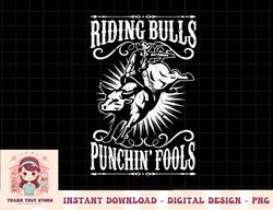 riding bulls punching fool cowboy western png