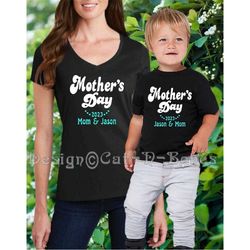 mommy and me mothers day, mothers day gift personalized, 2023 mothers day, shirt, matching mothers day, gift,matching mo