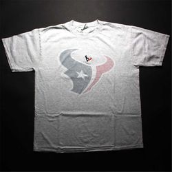 vintage houston texans nfl t-shirt, football fan gear, men size large, gifts for him, gifts for her