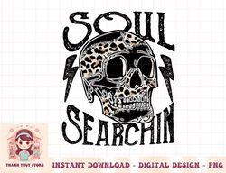 soul searchin skull western punchy leopard lightning bolts png