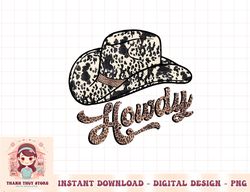 vintage howdy leopard rodeo western country southern cowgirl png