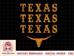 vintage western state texan native pride longhorn bull texa png