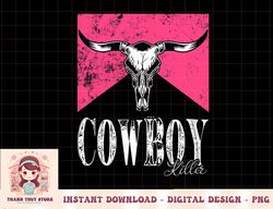 western cowgirl cowboy killers pink southern bull horn skull png