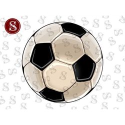 soccer ball png sublimation design, hand drawn soccer ball png, soccer game png, soccer sport png, soccer png, digital d