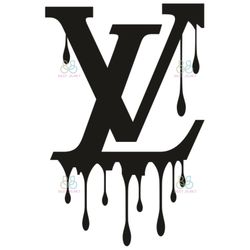 louis vuitton logo drip svg, lv logo svg, drip logo svg, brand logo svg, instant download