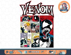 marvel venom classic retro comic panel art intro t-shirt t-shirt copy png