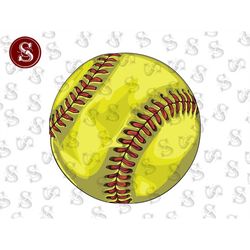 softball ball png sublimation design, hand drawn softball ball png, softball game png, softball sport png, softball png,