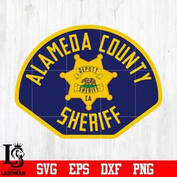 badge alameda county sheriff svg eps dxf png file, digital downdload