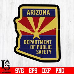 badge arizona department of public svg eps dxf png file, digital download