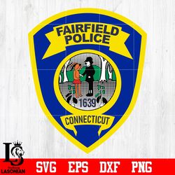 badge fairfax sheriffs office connecticut svg eps dxf png file, digital download