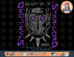 marvel what if t challa starlord big face t-shirt copy png