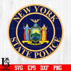 badge new york state police svg eps dxf png file, digital download