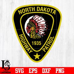 badge north dakota highway patrol svg eps dxf png file, digital download