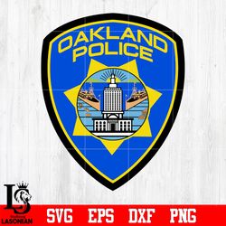 badge oakland police svg eps dxf png file, digital download