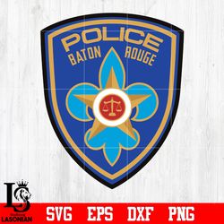 badge police baton rouge svg eps dxf png file , digital download