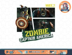 marvel what if zombie captain america panel t-shirt copy png