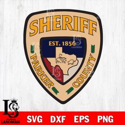 sheriff parker county svg dxf eps png file, digital download