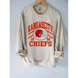 vintage kansas city football sweatshirt, t-shirt - kansas city chief shirt, kansas city crewneck, kc sweatshirt, cute ka