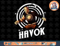 marvel x-men havok intimidating stance warp graphic t-shirt t-shirt copy png