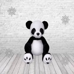 amigurumi crochet pattern, crochet panda pattern, panda bear crochet pattern, english pdf pattern