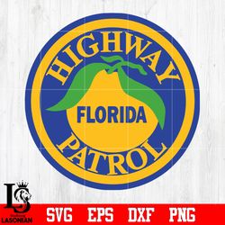 badge police highway patrol svg eps dxf png file, digital download