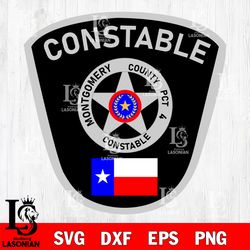 constable montgomery county pct 4 svg, digital download