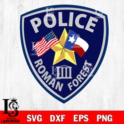 roman forest police department svg , digital download