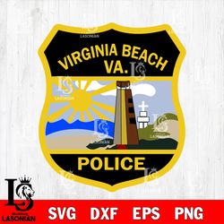 virginia beach svg dxf eps png file, digital download