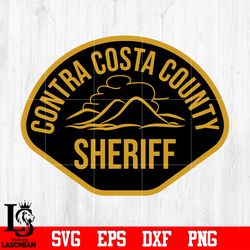 badge contra costa county sheriff svg eps dxf png file, digital download