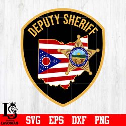 badge deputy sheriff ohio the great of the state of ohio svg eps dxf png file