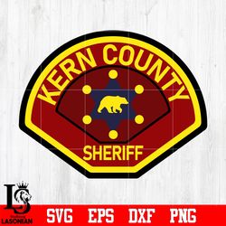 badge kern county sheriff svg eps dxf png file, digital download