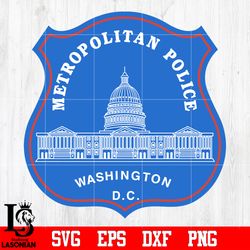 badge metropolitan police washington d.c svg eps dxf png file, digital download