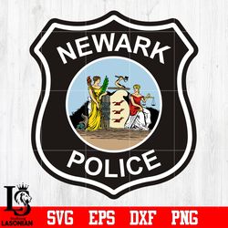 badge newark police svg eps dxf png file, digital download