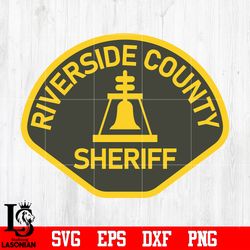 badge riverside county sheriff svg eps dxf png file, digital download