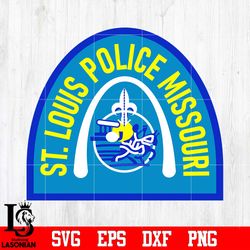 badge st.louis police missouri svg eps dxf png file, digital download