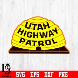 badge utah highway patrol svg eps dxf png file, digital download