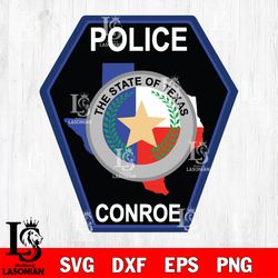 conroe police department svg, digital download