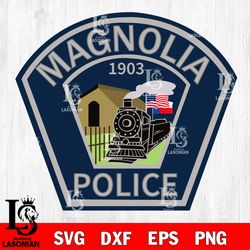 magnolia police department svg, digital download