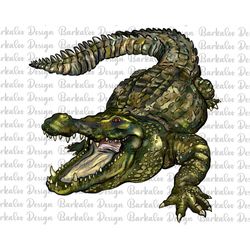 alligator png sublimation design, hand drawn alligator png,gator portrait png,aligator clipart,crocodile png,crocodile c