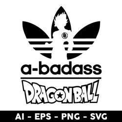 abadass dragon ball svg, son goku svg, dragon ball svg - digital file