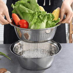 3-in-1 Stainless Steel Basin With Grater - Inspire Uplift