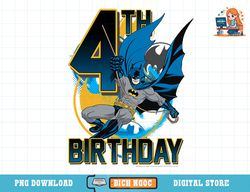 dc comics batman 4th birthday bat swing action poster t-shirt copy png