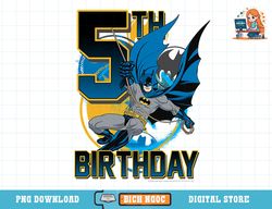 dc comics batman 5th birthday bat swing action poster t-shirt copy png