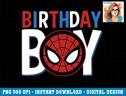 marvel avengers classic spider man birthday boy png, sublimation copy