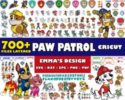 paw patrol bundle svg, paw patrol svg, cartoon svg, png pdf dxf eps digital file