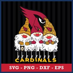 Arizona Cardinals Gnome Svg, Arizona Cardinals Svg, NFL Svg, Png Dxf Eps Digital File