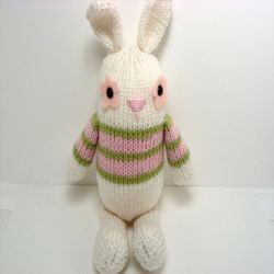 sale - amigurumi knit jelly bean bunny knit pattern digital download