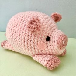 amigurumi crochet pig pattern digital download