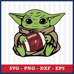 tampa bay buccaneers baby yoda svg, baby yoda svg, nfl svg, eps dxf png digital file